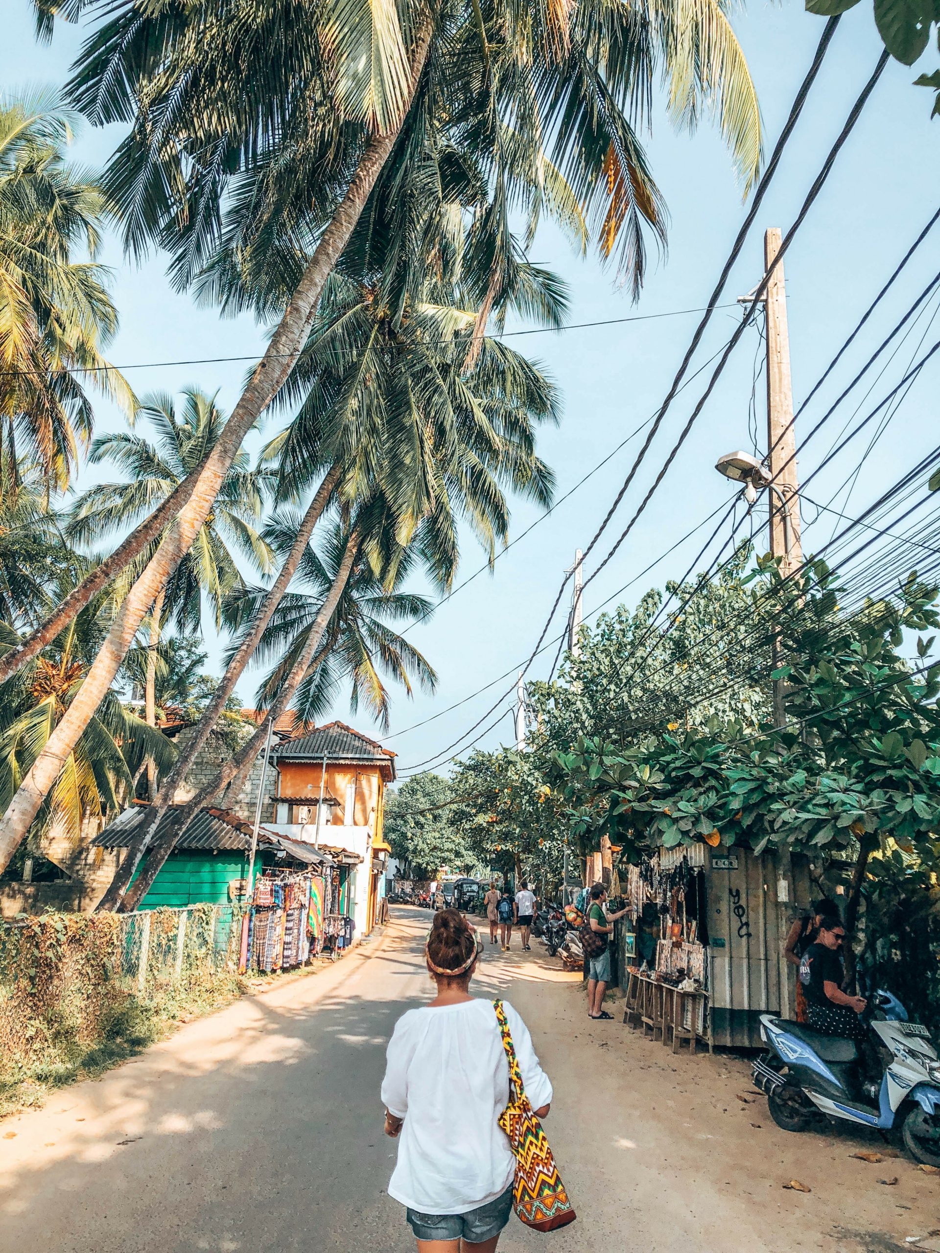 woman standing in a street