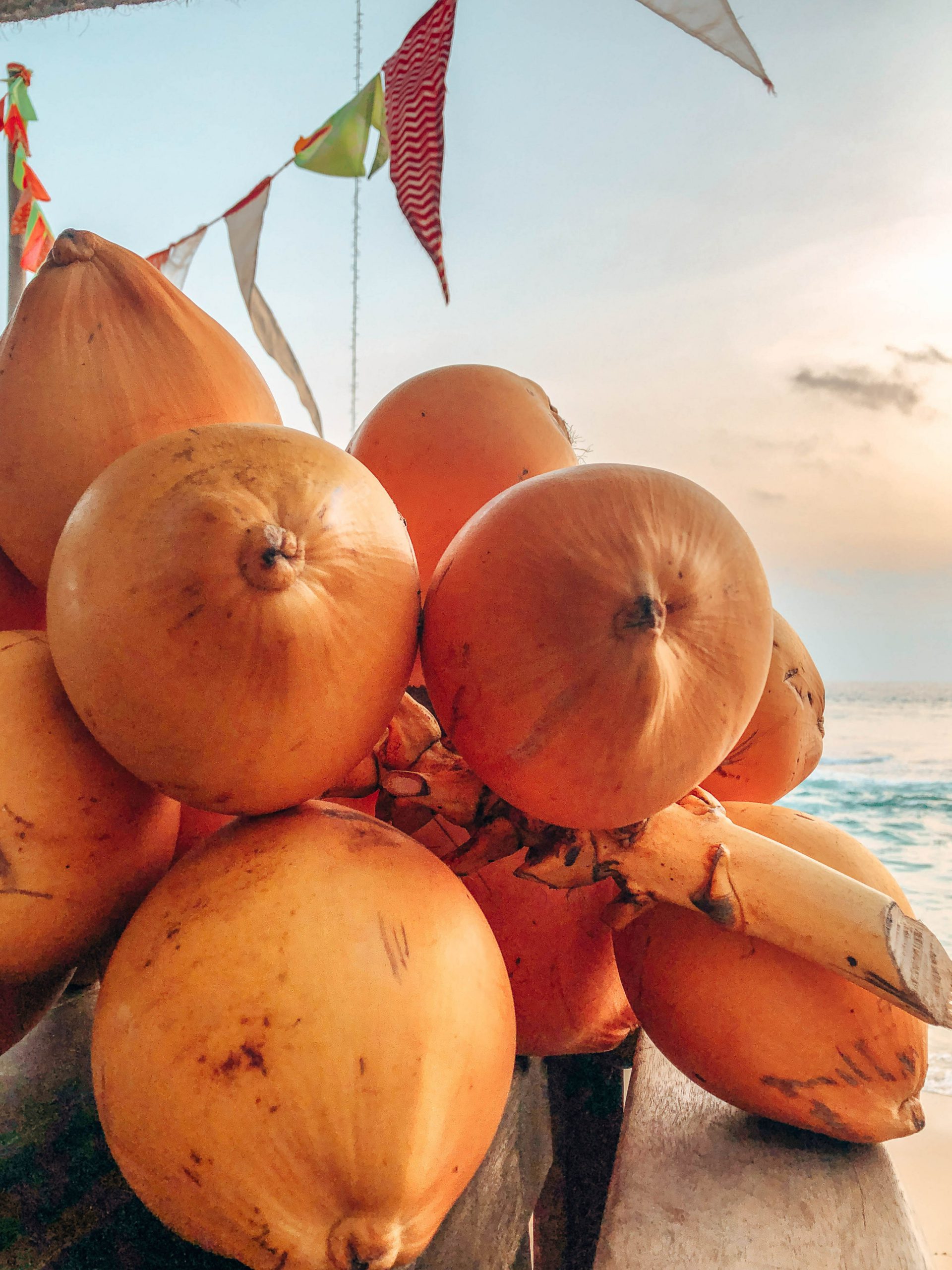 orange shell coconut