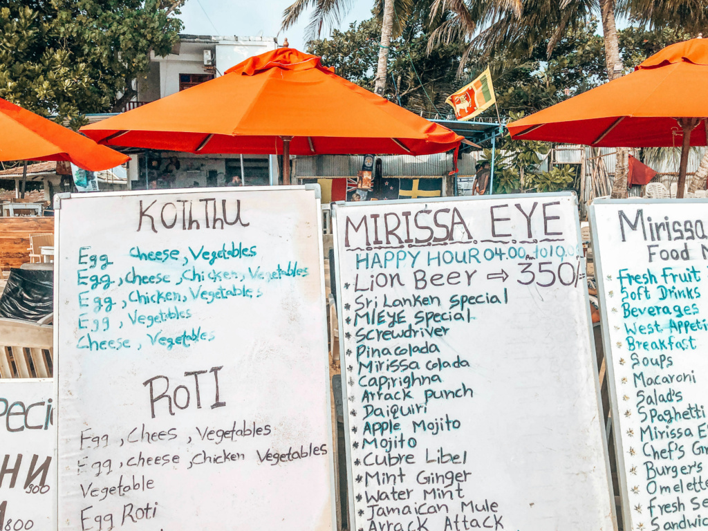 where to eat in mirissa sri lanka