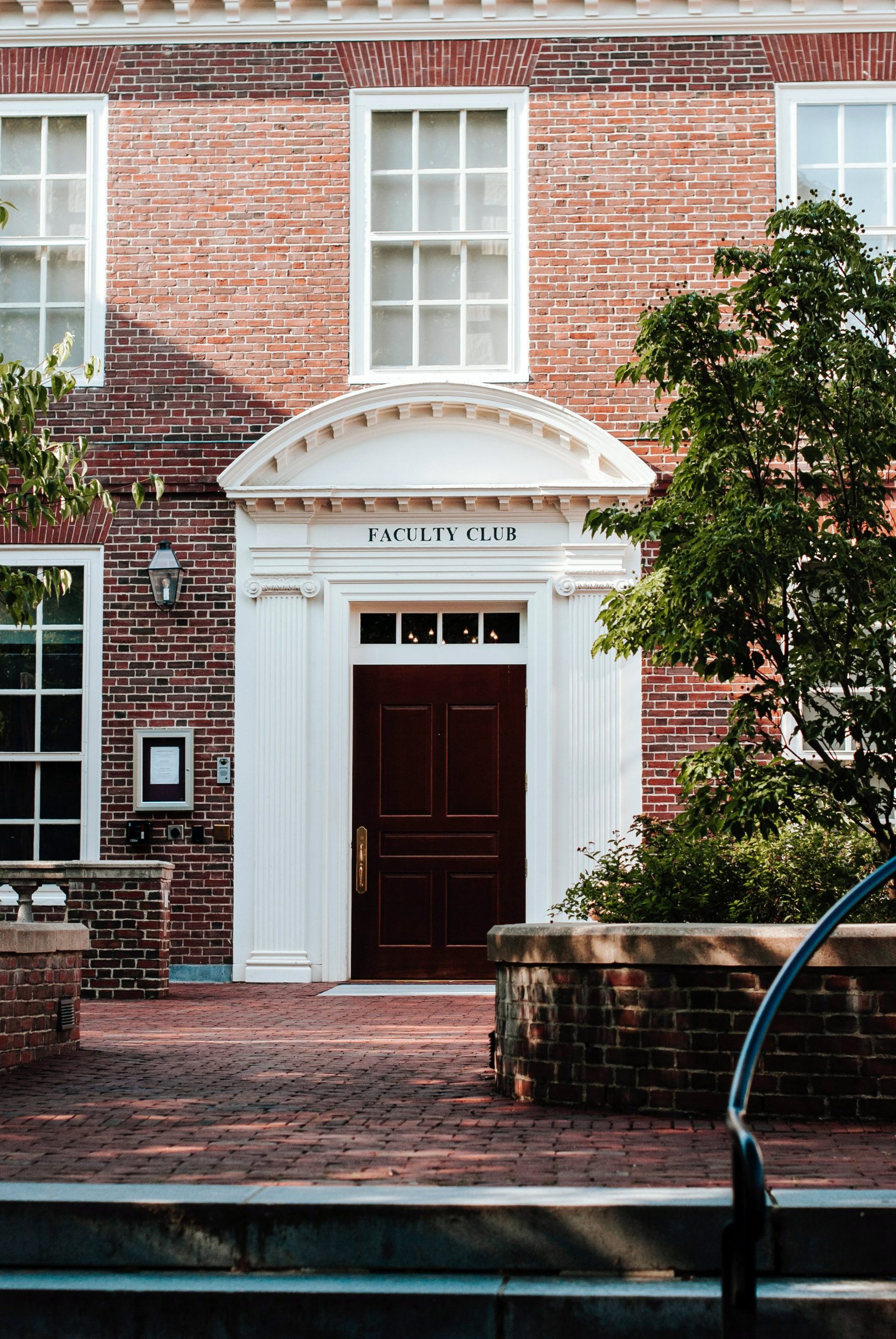 The Faculty Club entrance at Harvard