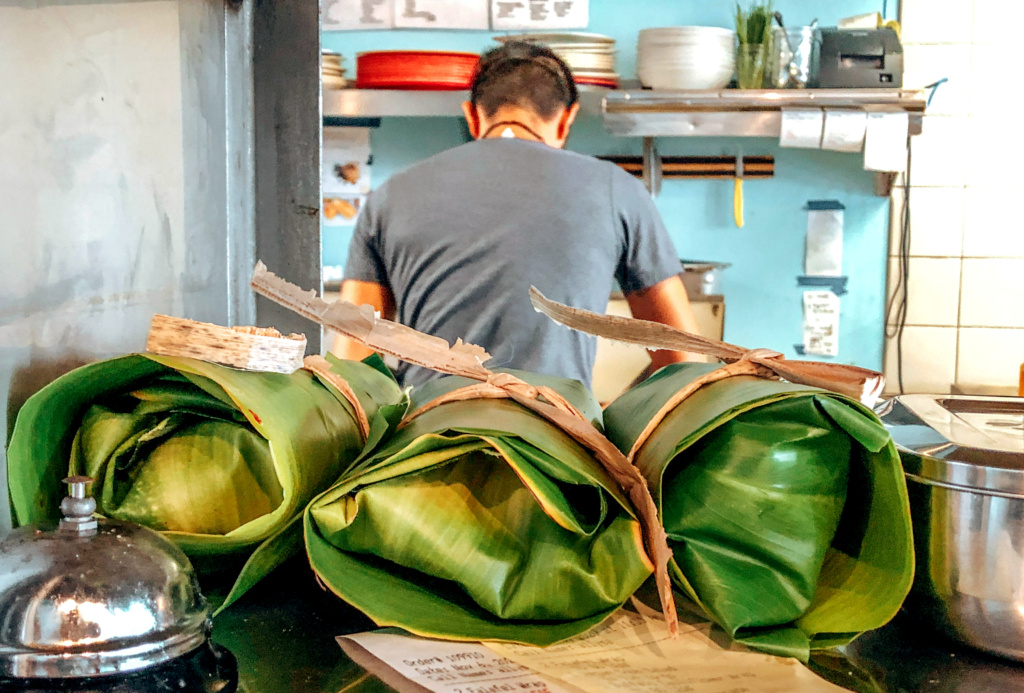 man working in kitchen