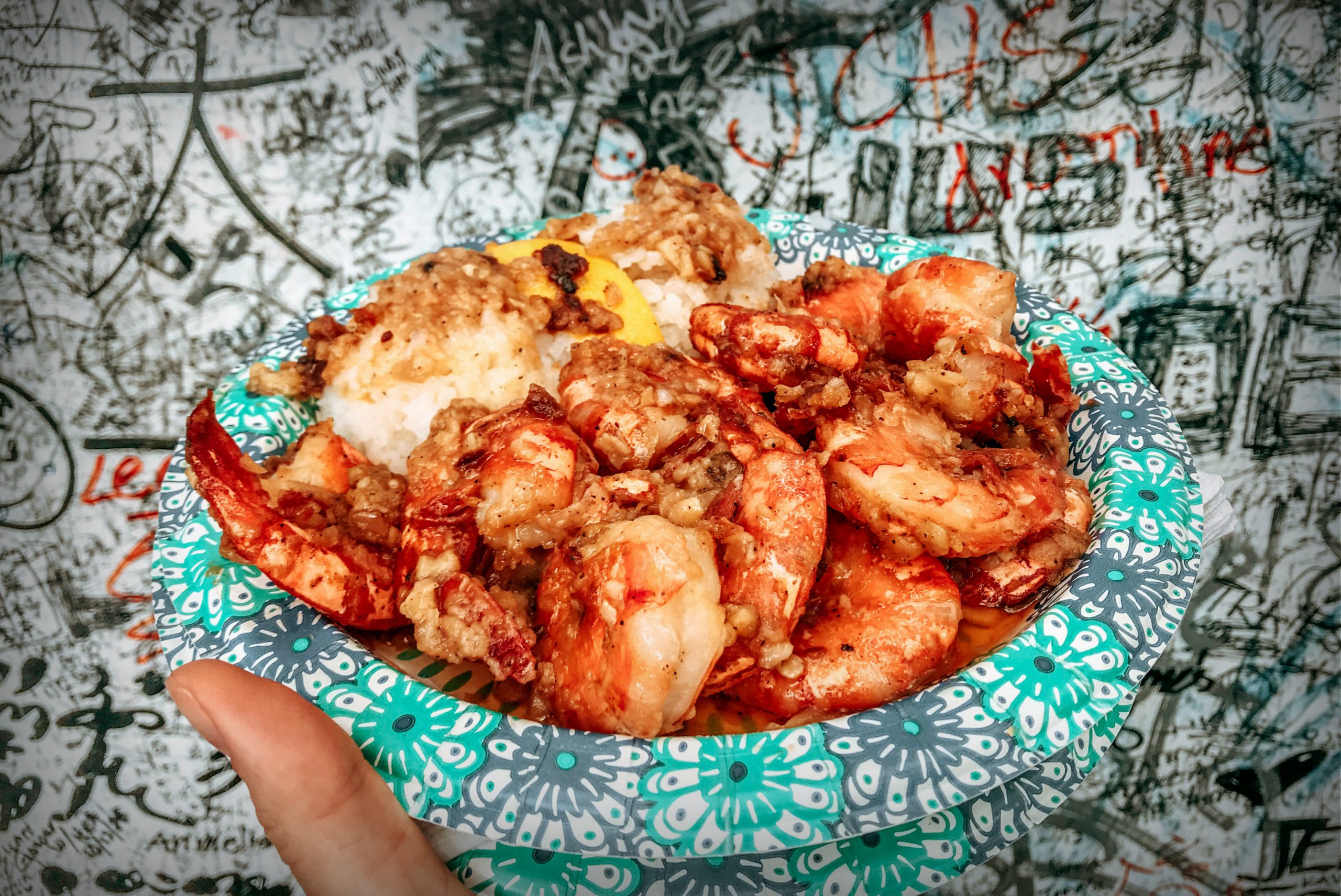 hawaiian garlic shrimp giovanni's oahu