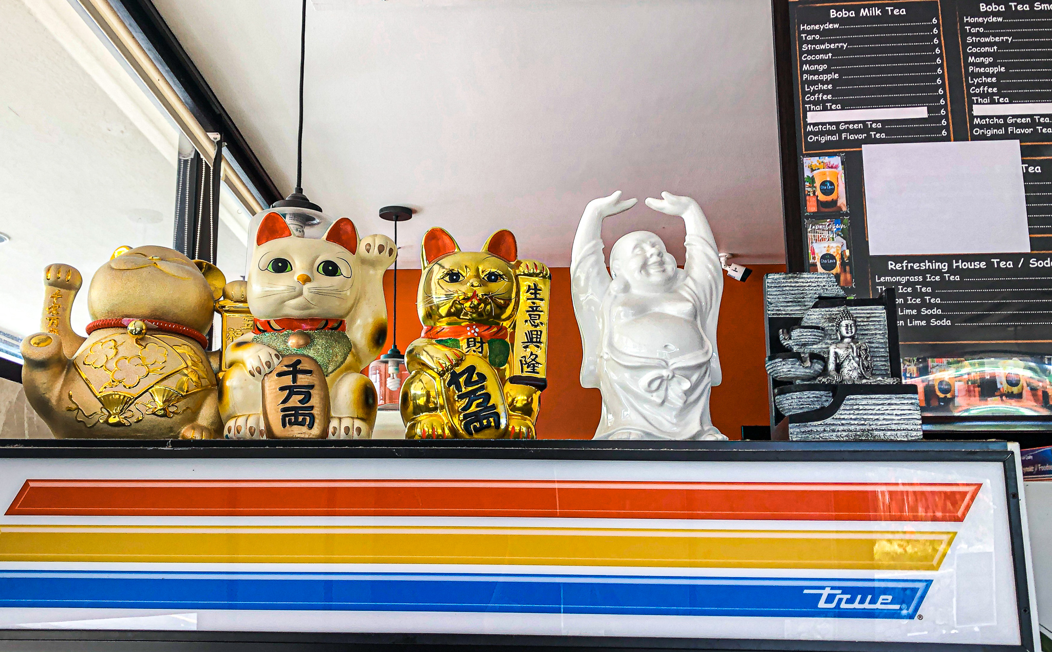 Traditional Japanese lucky cats