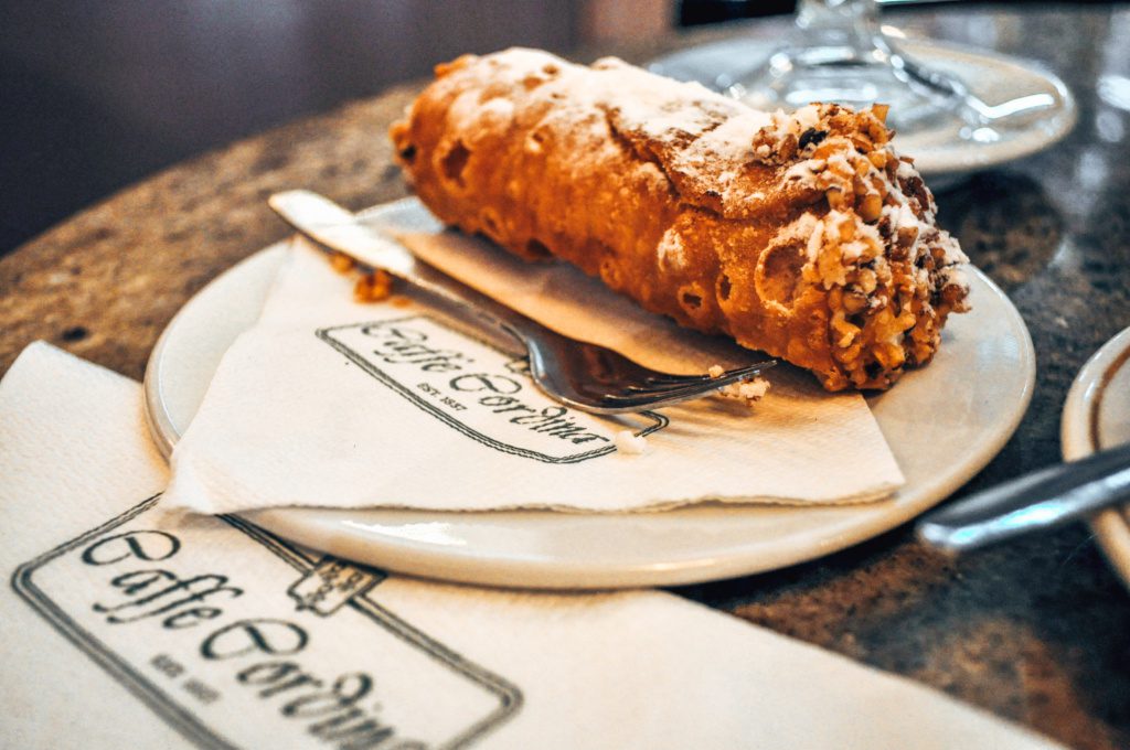 cannoli, caffe cordina, valetta malta