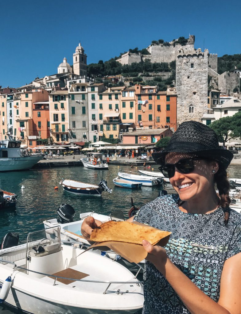 chickpea farinata, cinque terre food