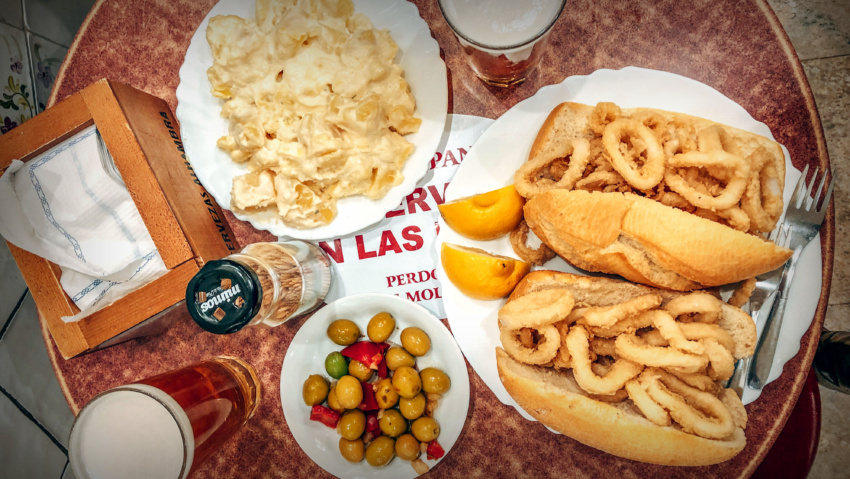 bocadillo de calamares