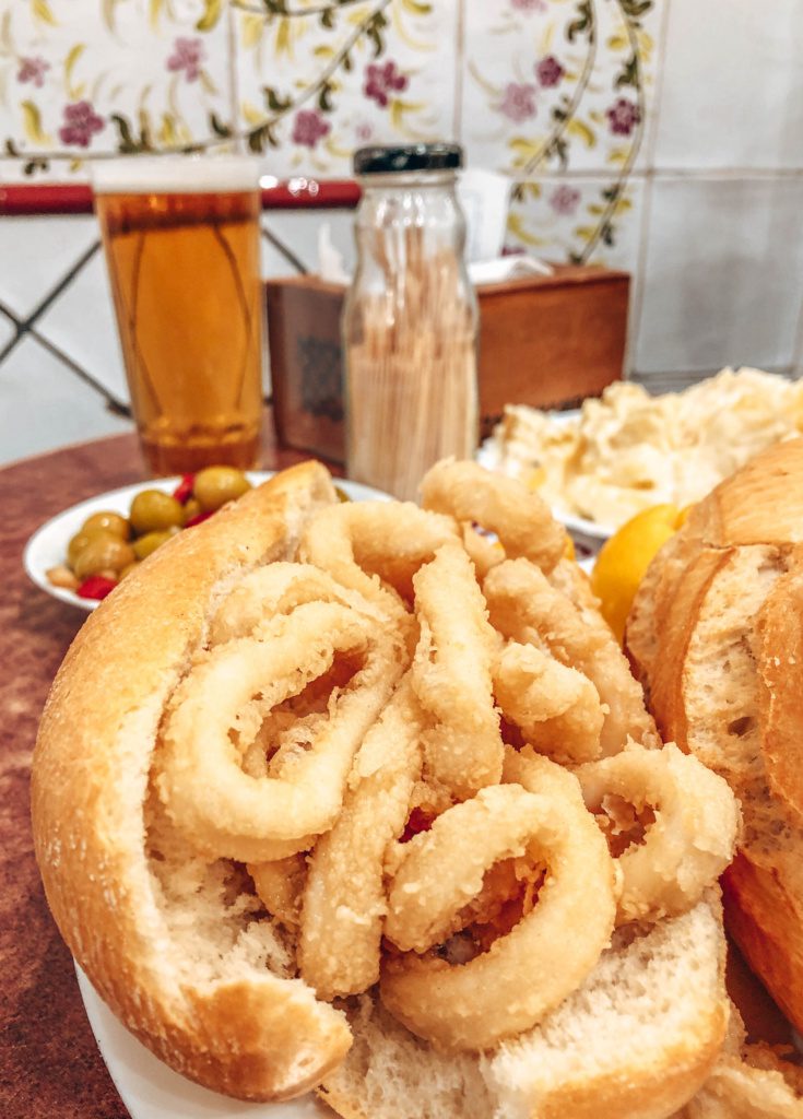 bocadillo de calamares