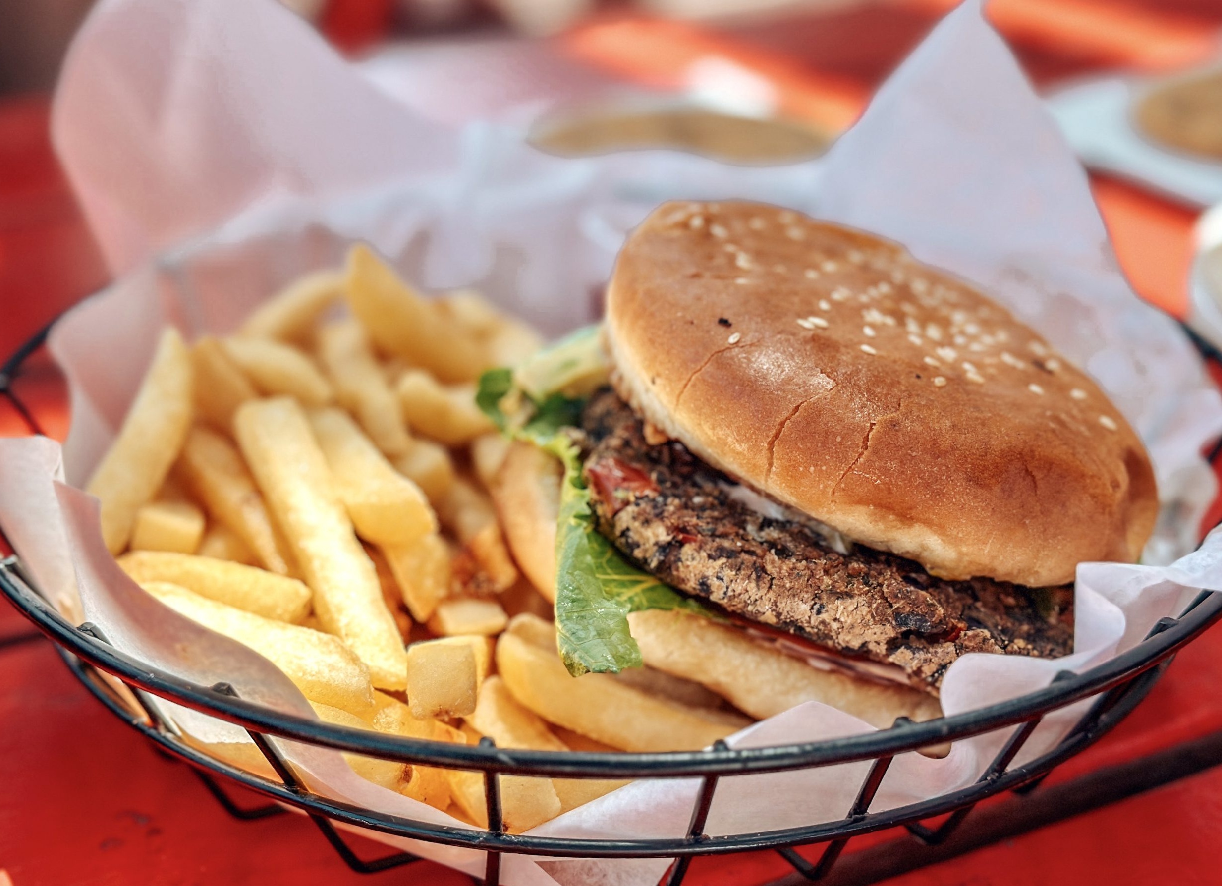 veggie burger at catalina airport