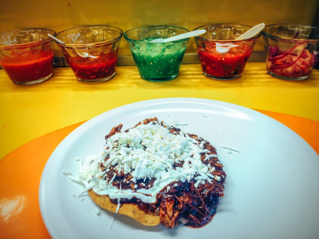 tostadas at Mercado Coyoacán in Mexico City