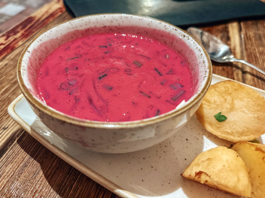 cold beetroot soup lithuanian food