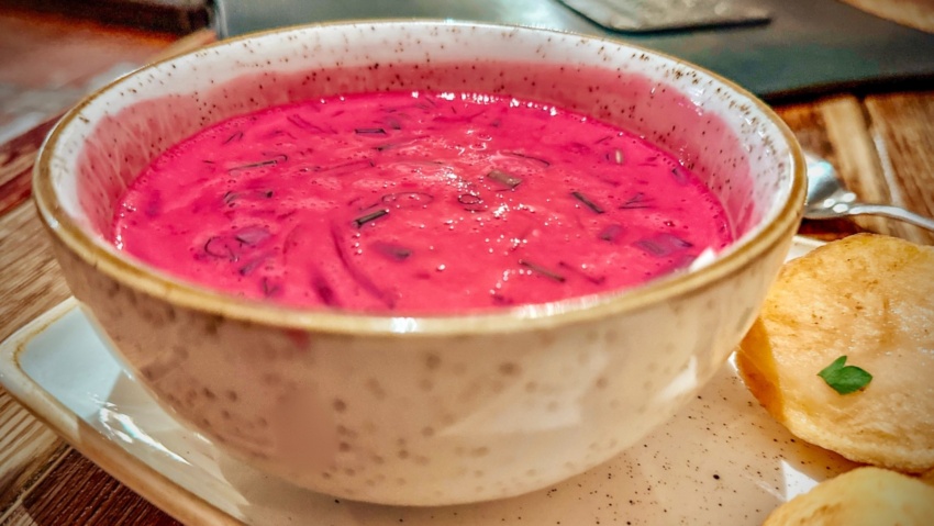 cold beetroot soup in lithuania
