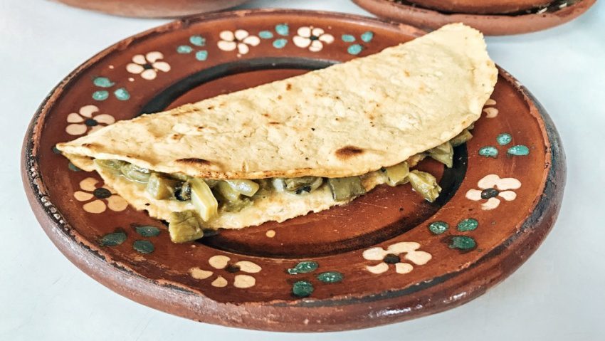 quesadilla with nopales tulum