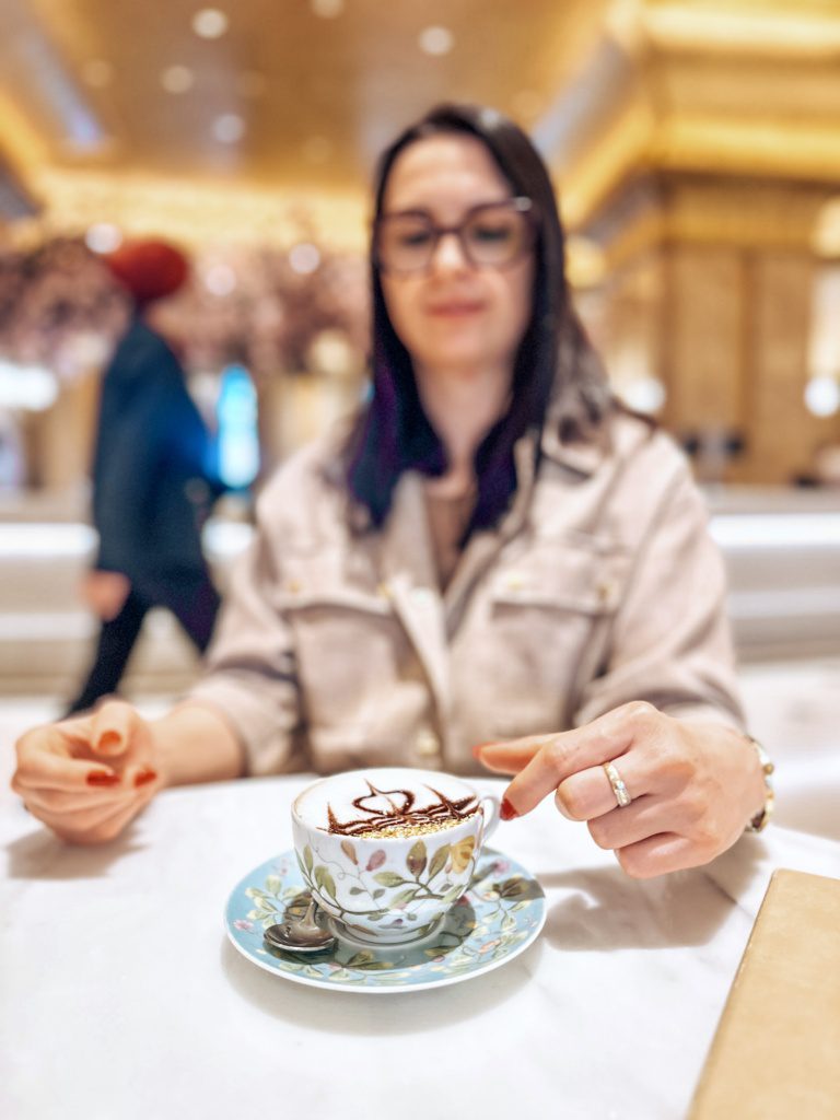 gold leaf cappuccino emirates palace abu dhabi