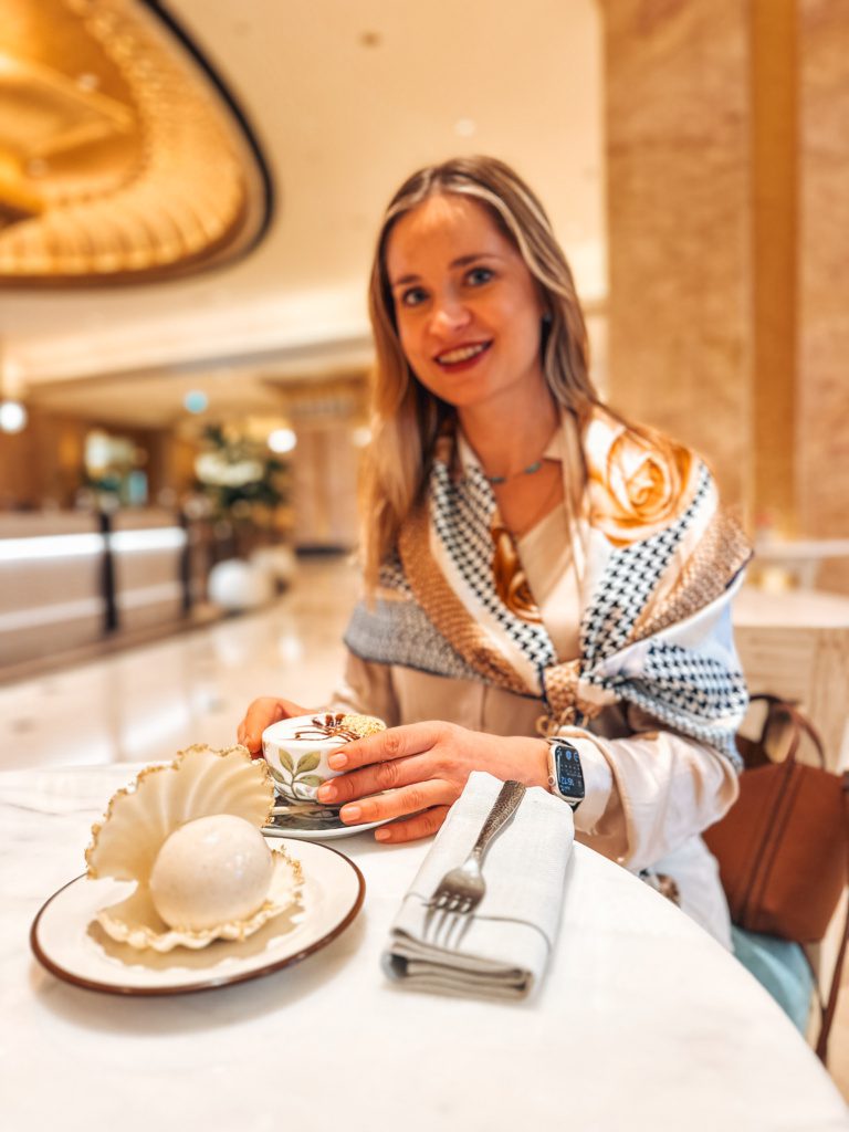 gold leaf cappuccino emirates palace abu dhabi