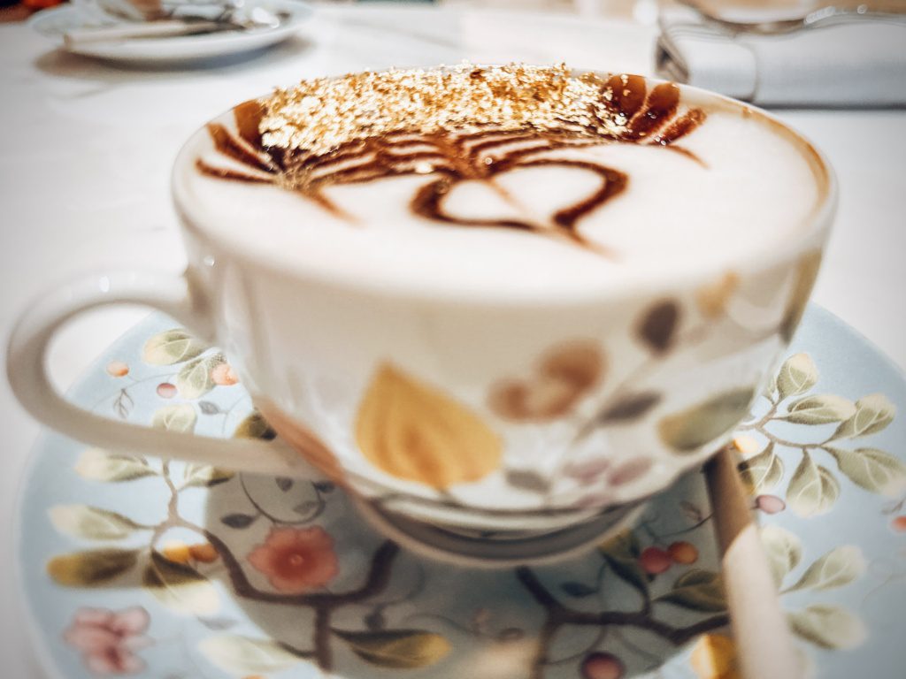 gold leaf cappuccino emirates palace abu dhabi