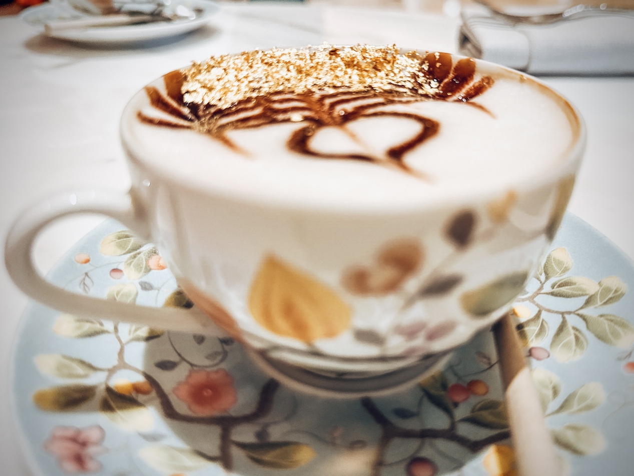 gold leaf cappuccino emirates palace