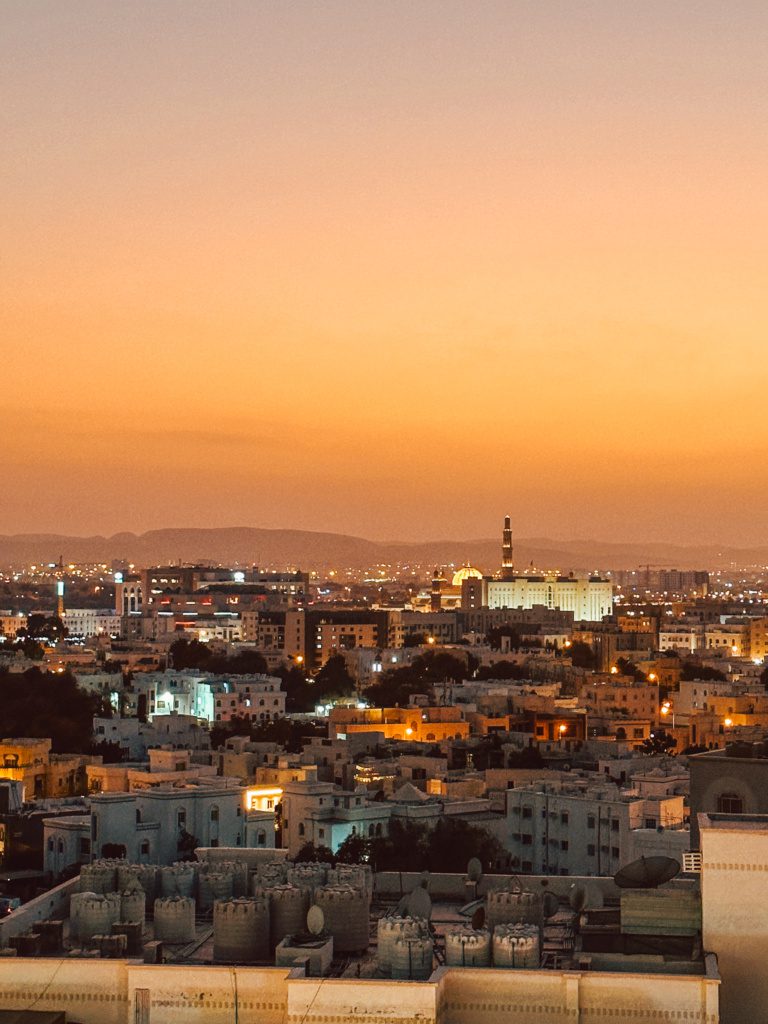muscat oman at sunset