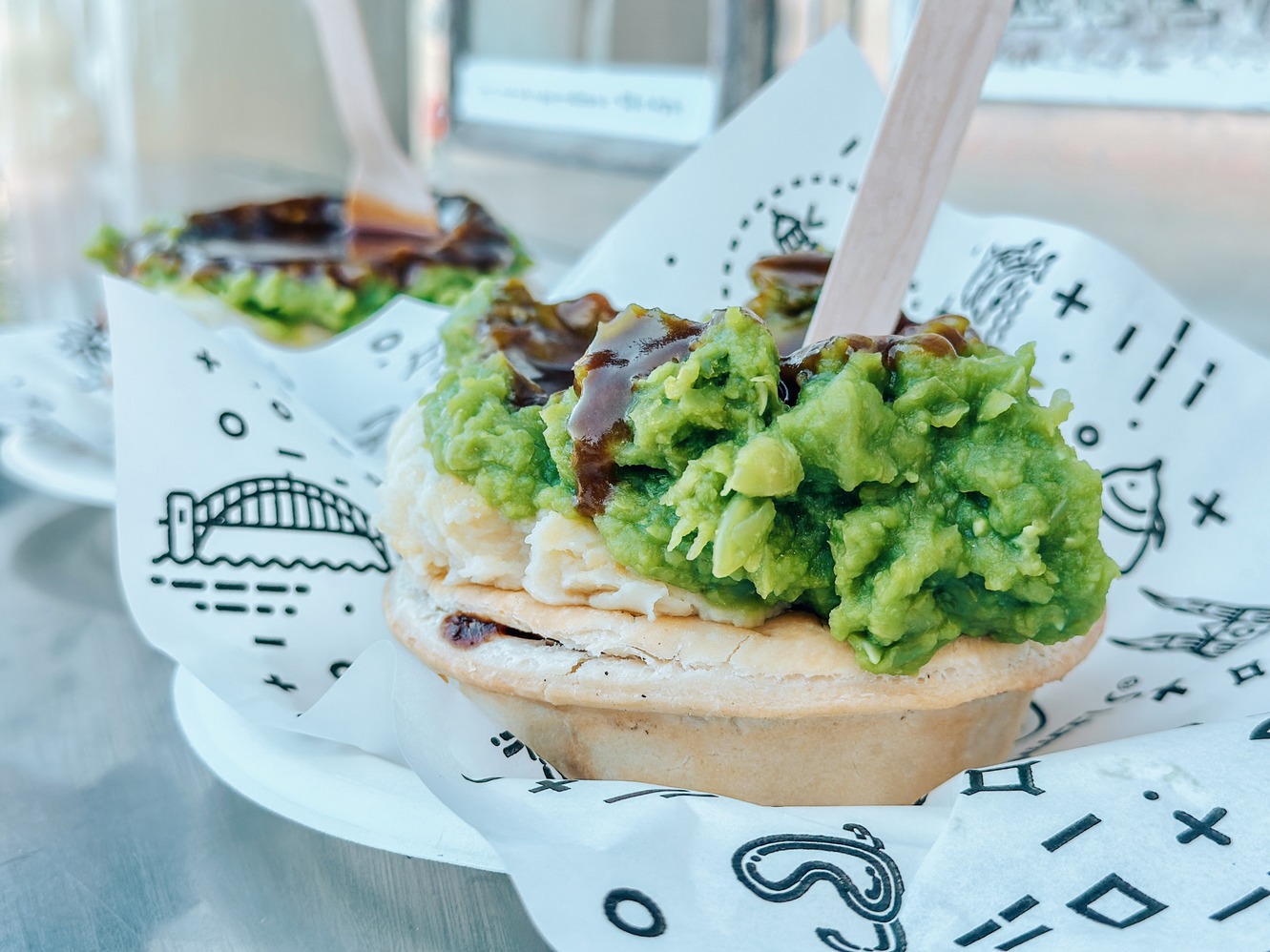 aussie meat pie at harrys sydney