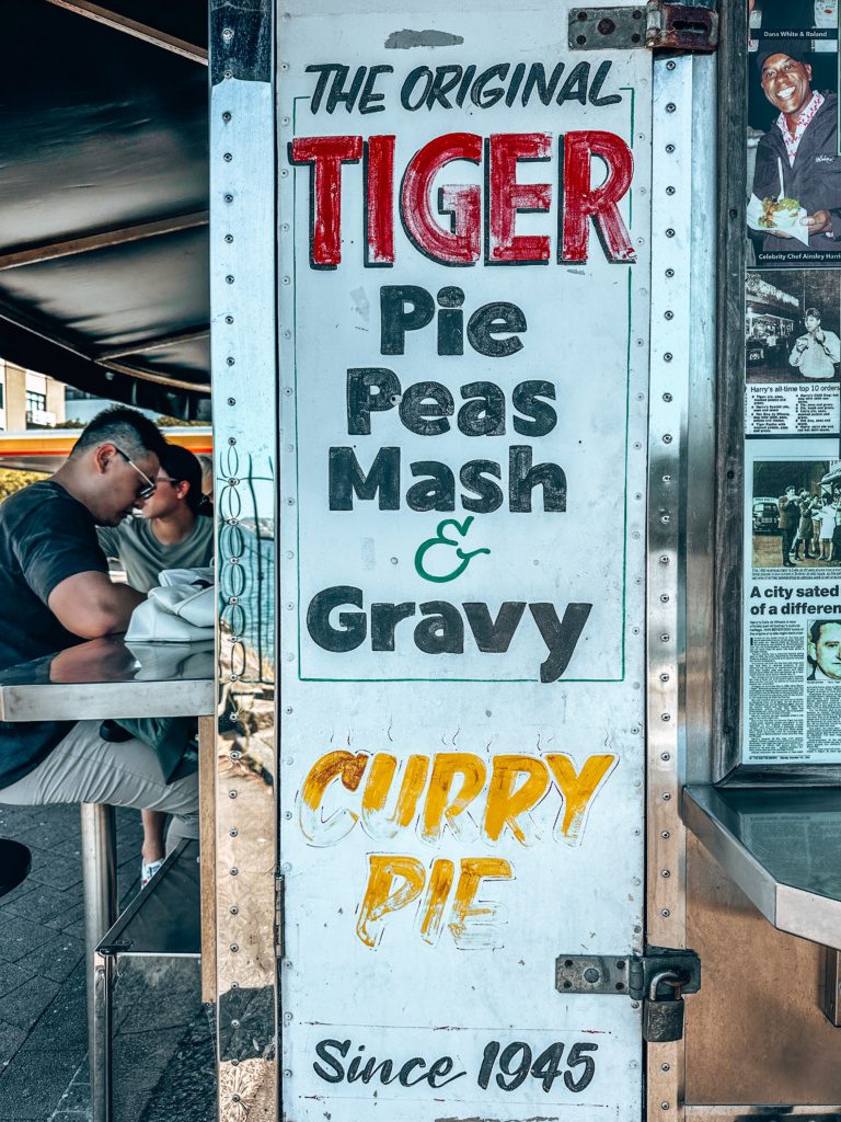tiger pie and mash pie harrys sydney