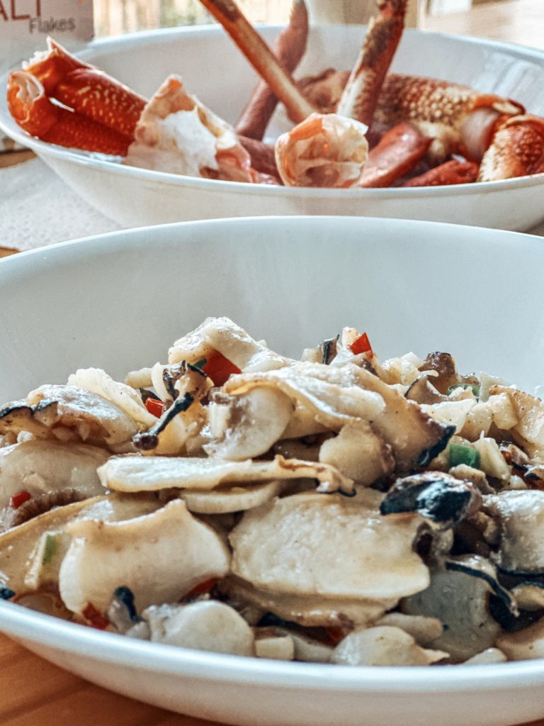 cooked abalone