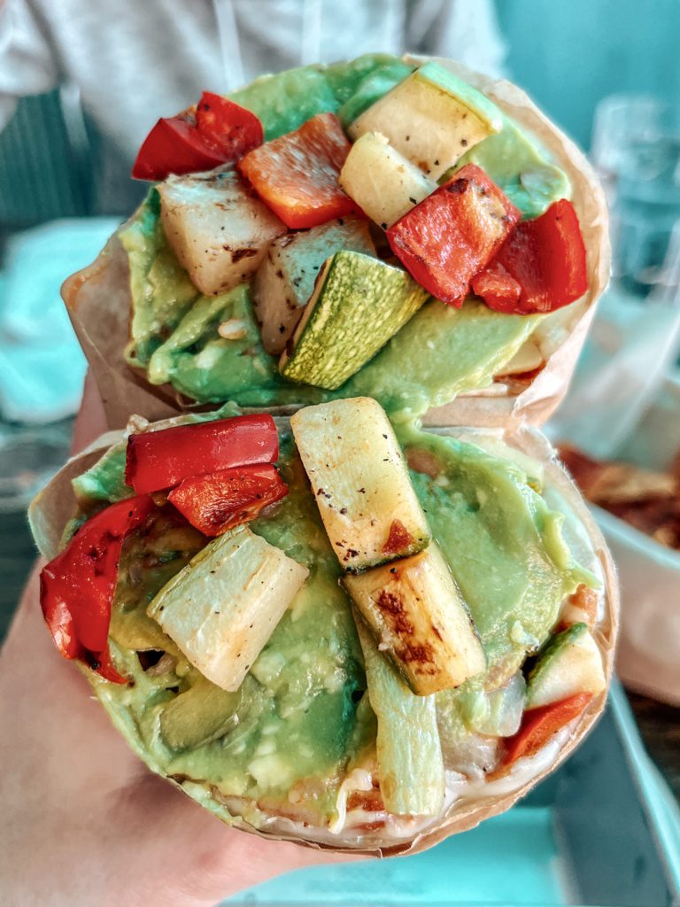 sonoritas prime tacos veggie burrito