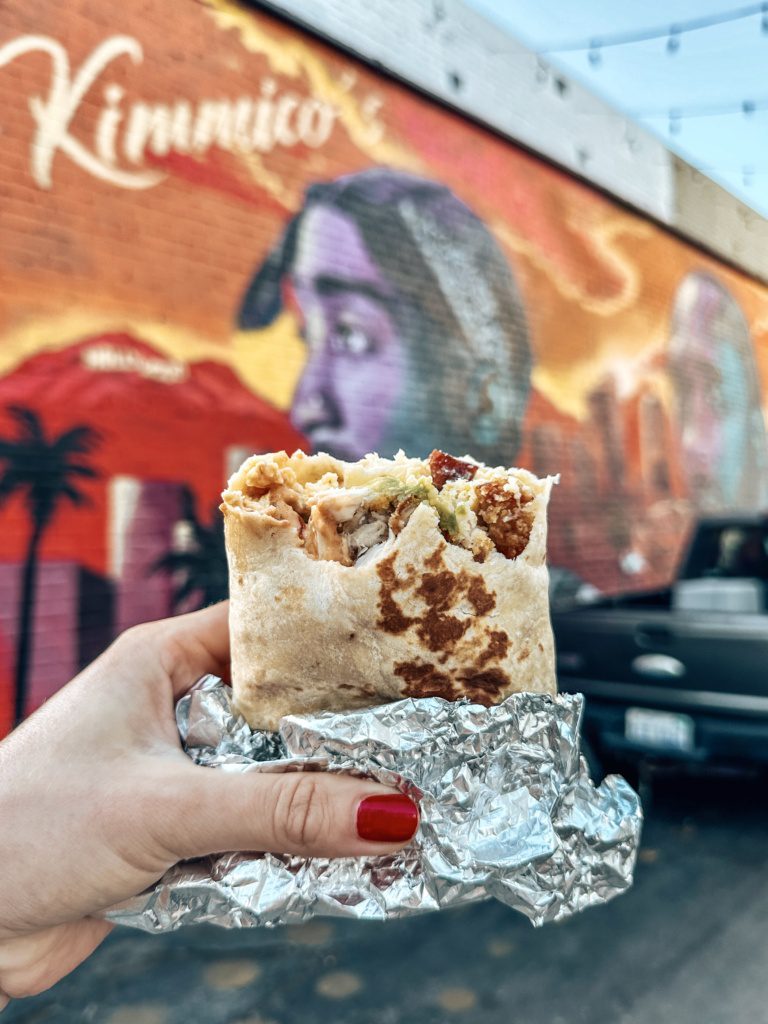 birdies los angeles chicken breakfast burrito