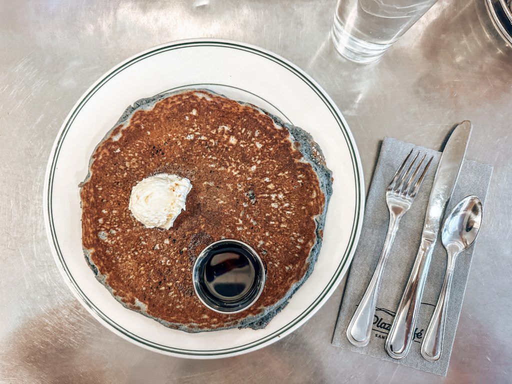 blue corn pancakes in new mexico