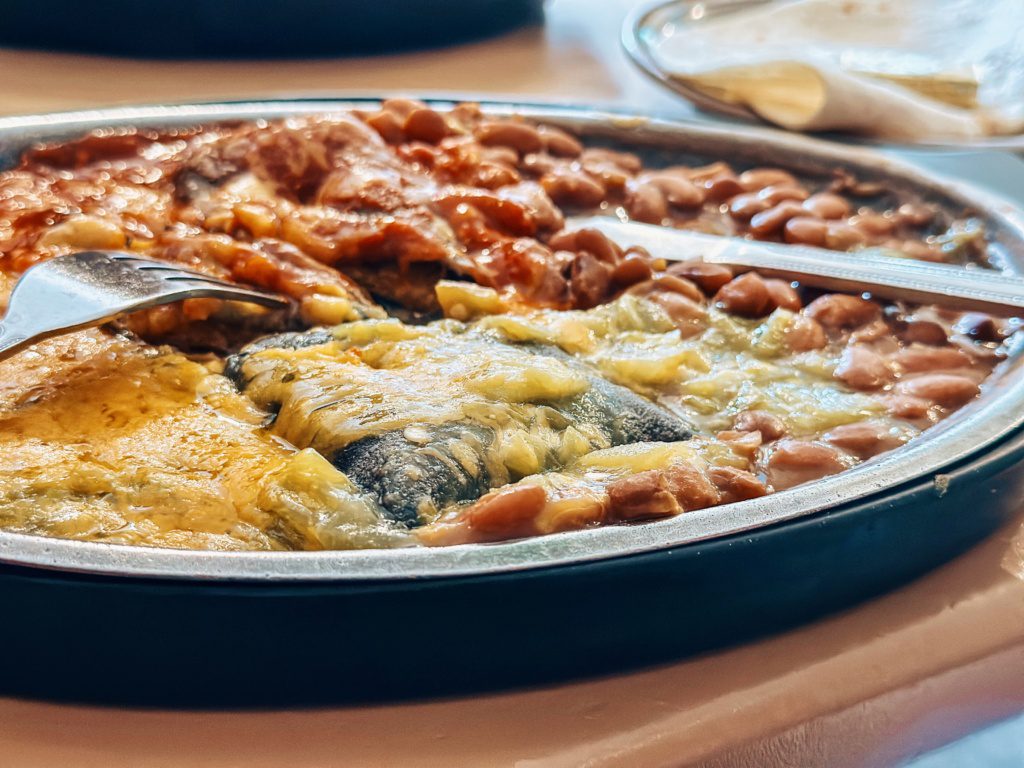 blue corn enchiladas new mexican food