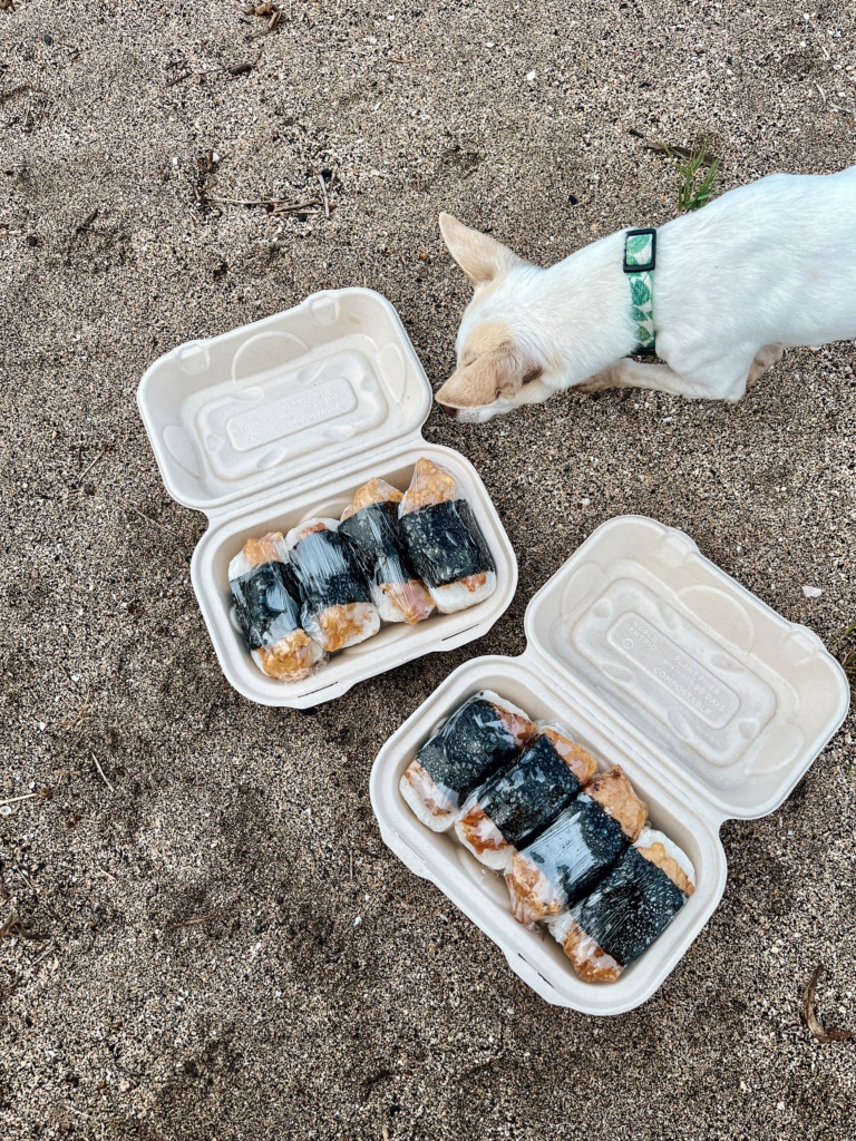 musubi on the beach in kona