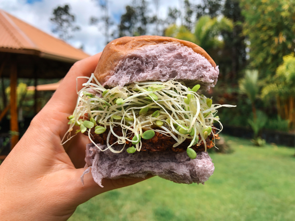 taro burger hawaiian eats