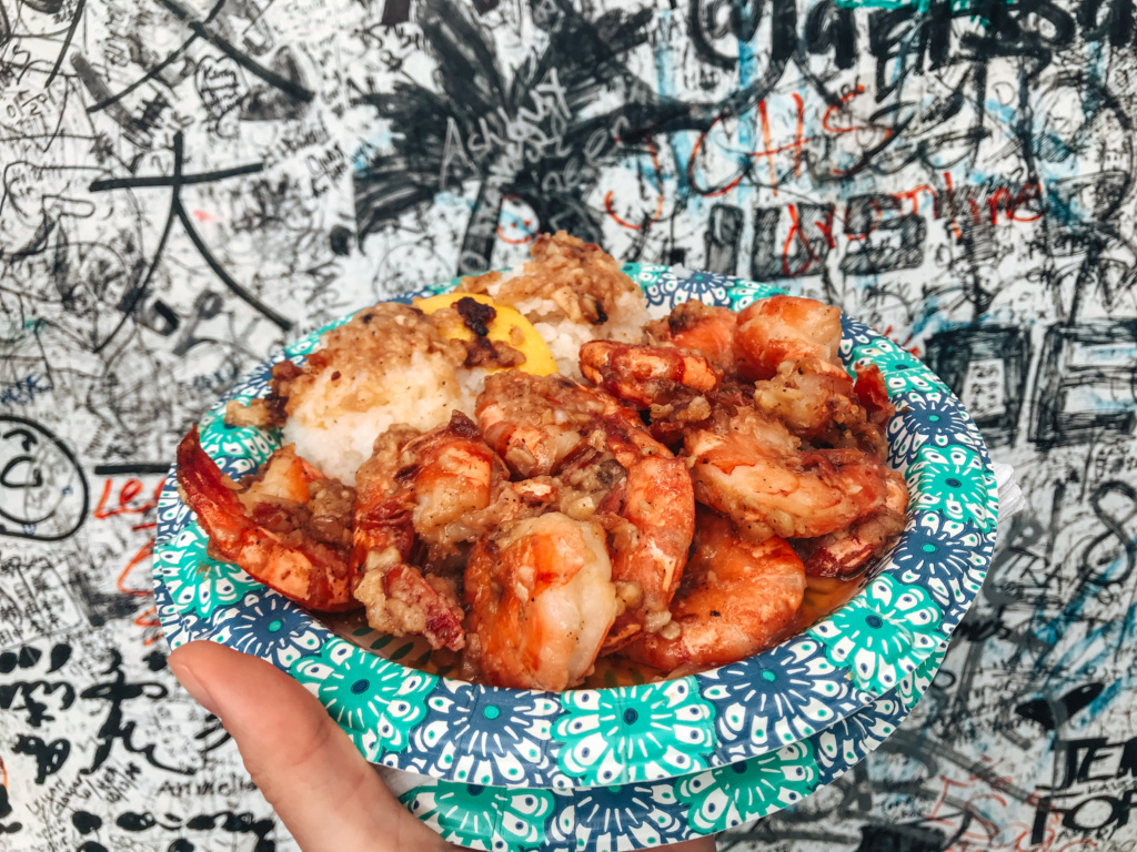 garlic shrimp hawaiian food